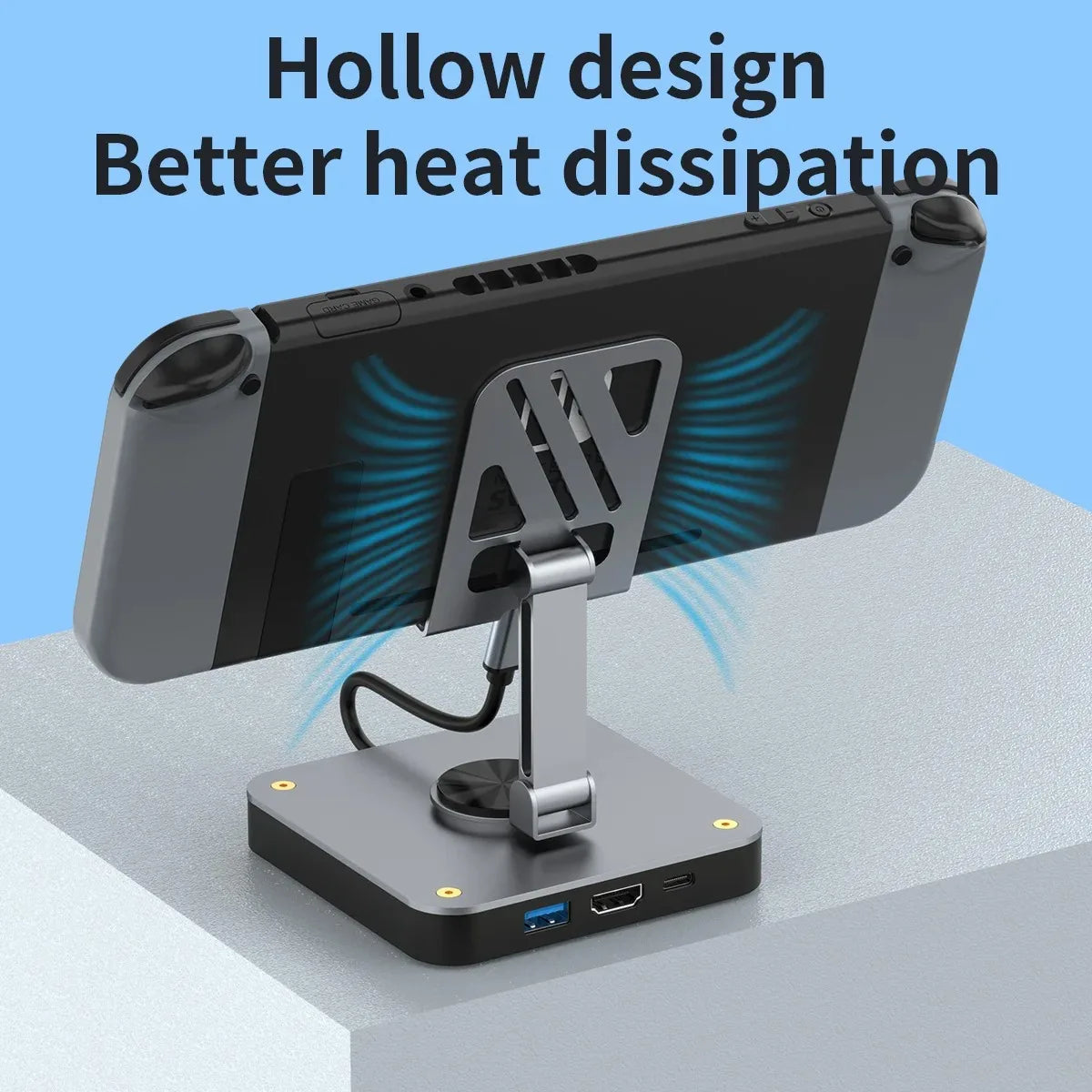 3-in-1 USB C Docking Station with Holder