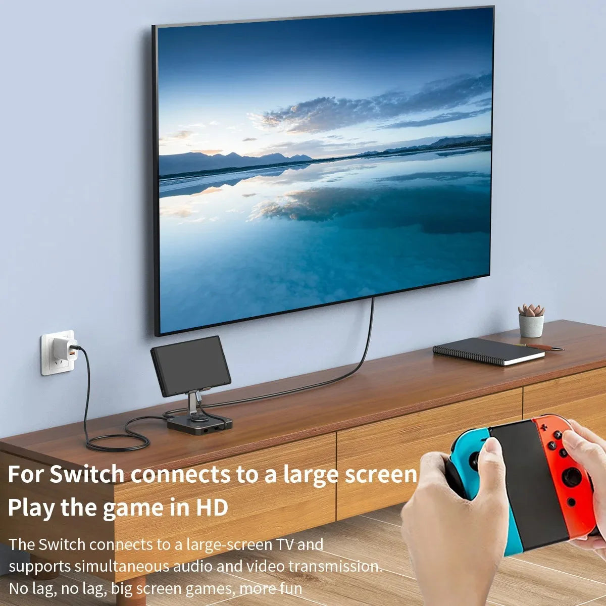 3-in-1 USB C Docking Station with Holder